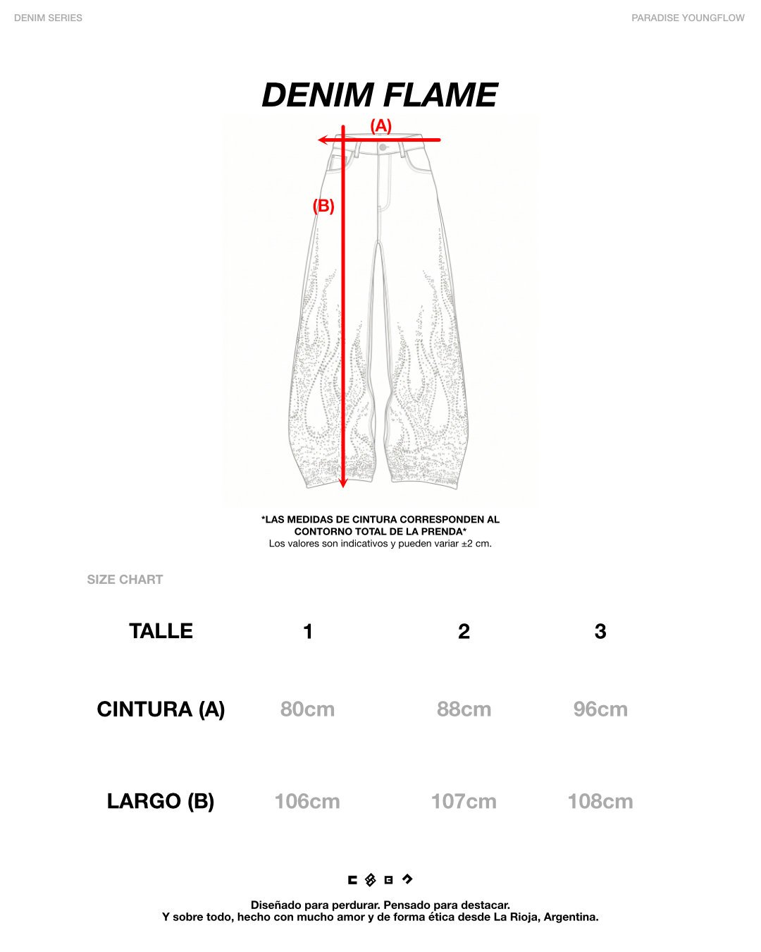 DENIM FLAME — FULL BLACK: imagen 5