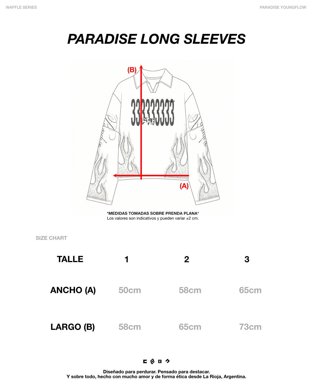 PARADISE LONG SLEEVES BLACK – WAFFLE SERIES: imagen 5